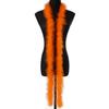 2 m Orange Feather Boa, 13 g, Soft Fluffy Turkey Feathers for Wedding Clothing, Shawls, Bags, Decoration and Sewing Crafts view 1