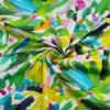 Minerva Exclusive Brushstroke Blooms Cotton Satin Fabric by the Metre view 3