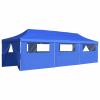 XIAOGUANG Pop-Up Party Tent, 8 Sidewalls, 3 x 9 m, Blue view 2