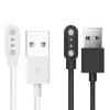 2-Pin Magnetic USB Replacement Charger Compatible with Moto Watch 100, 2-Pack, Black + White view 1