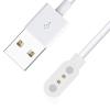 2-Pin Magnetic USB Replacement Charger Compatible with Moto Watch 100, 2-Pack, Black + White view 2
