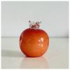 DECRZPB Handmade Red Pomegranate Figurine Paperweight view 1