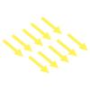 PATIKIL 60-Pack Yellow Directional Arrow Stickers, 2 x 0.6 in, Waterproof PVC view 1