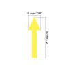 PATIKIL 60-Pack Yellow Directional Arrow Stickers, 2 x 0.6 in, Waterproof PVC view 2