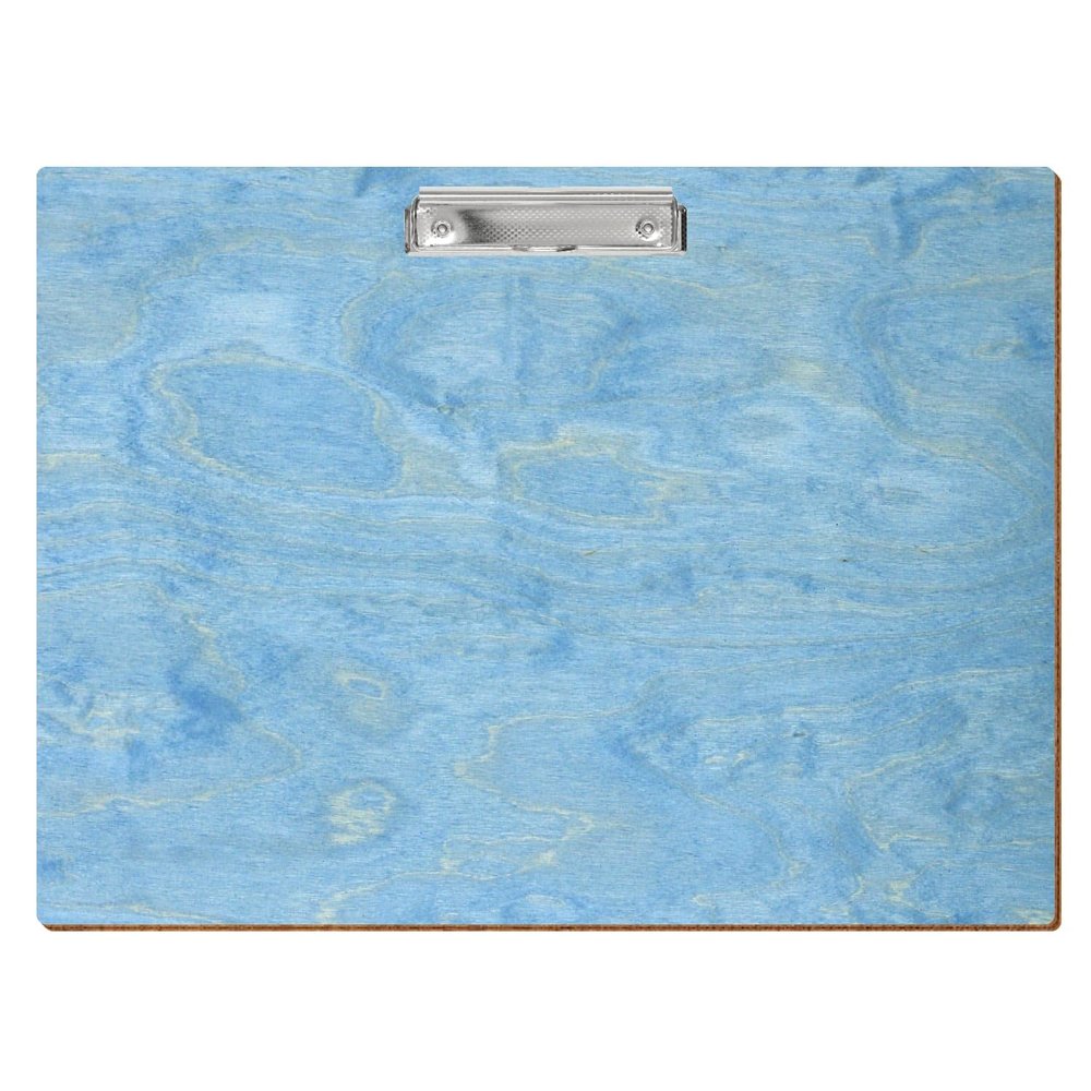 Btic Light Blue Wooden Clipboard, Standard Shape, A3–A6