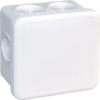 EUR'OHM SUM'OHM White IP55 Junction Box, 80 x 80 x 45 mm, 7 Entries view 1