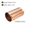 sourcing map 3-Pack Copper Sheet, 0.01 x 100 x 1000 mm, Pure Copper Foil Roll view 2
