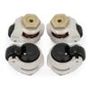 Set of 4 Heavy-Duty Retractable Leveling Casters for Machines and Furniture view 3