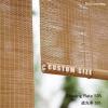 DUYULIANG Retro Outdoor Bamboo Roller Blind, 55% Light-Blocking view 2