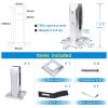 PHASFBJ 12-Piece 304 Stainless Steel Glass Clamp, for 10–14 mm Flat Glass, Adjustable Polished Clip, Black, 160 mm view 2