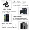 PHASFBJ 12-Piece 304 Stainless Steel Glass Clamp, for 10–14 mm Flat Glass, Adjustable Polished Clip, Black, 160 mm view 4