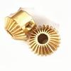 LWOMAN 2-Piece 1:1 Brass Miter Gear Set, 0.5M, 25T, 4 mm Bore view 1