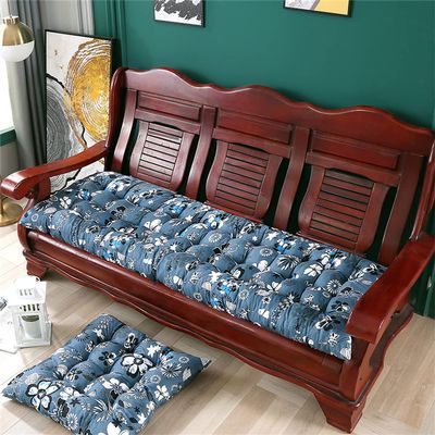 Morbuy Deck Chair Cushion for Garden Loungers, Black Flowers, 48 × 170 cm
