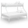 Homgoday White Metal Bunk Bed Frame, 140 x 200 cm / 90 x 200 cm view 1