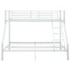 Homgoday White Metal Bunk Bed Frame, 140 x 200 cm / 90 x 200 cm view 3