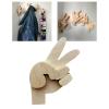 Duiaynke Wall-Mounted Coat Hook, Clothes Hook, Entryway, Kitchen and Bathroom Storage Rack (Index Finger) view 2