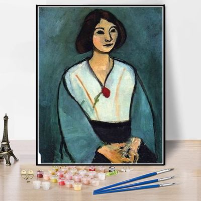 Paint by Numbers Kit for Adults and Kids, Woman in Pink by Henri Matisse