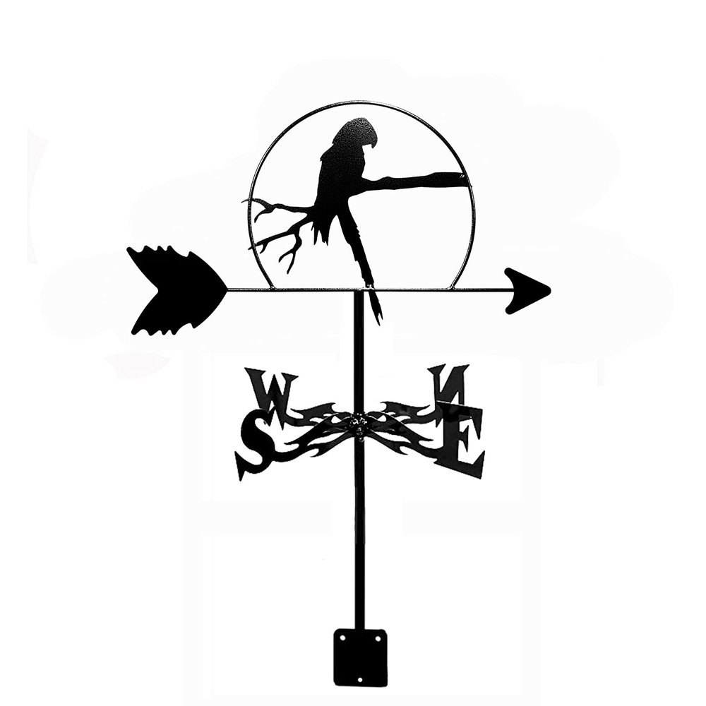 JESSAH Stainless Steel Weather Vane with Mount, 35 x 50 cm