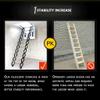 Wall-Mounted Aluminum Folding Telescoping Attic Ladder view 4