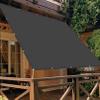 Rectangular Waterproof Sun Shade Sail 1.5 x 2 m, UV Protection, Tear-Resistant, Dark Gray view 1