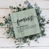 Evans1nism Wooden Sign, Feminist Definition, Hanging Wall Sign, Inspirational Quote, Farmhouse Style Wall Decor view 4