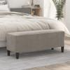 Bussandri Exclusive - Light Gray Velvet Bench 100 x 35 x 41 cm view 2