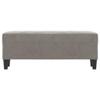 Bussandri Exclusive - Light Gray Velvet Bench 100 x 35 x 41 cm view 3