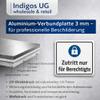 INDIGOS UG Aluminum Composite Sign 3 mm – Area Closed – 800 x 600 mm view 2