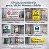 INDIGOS UG Aluminum Composite Sign 3 mm – Area Closed – 800 x 600 mm view 3