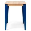 BOX FURNITURE Lunds Studio Table, 110 x 60 x 75 cm, Blue Solid Pine, Natural Finish, Nordic Industrial Style view 2