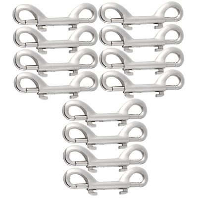12 Zinc Alloy Carabiner Clips for Dog Leashes