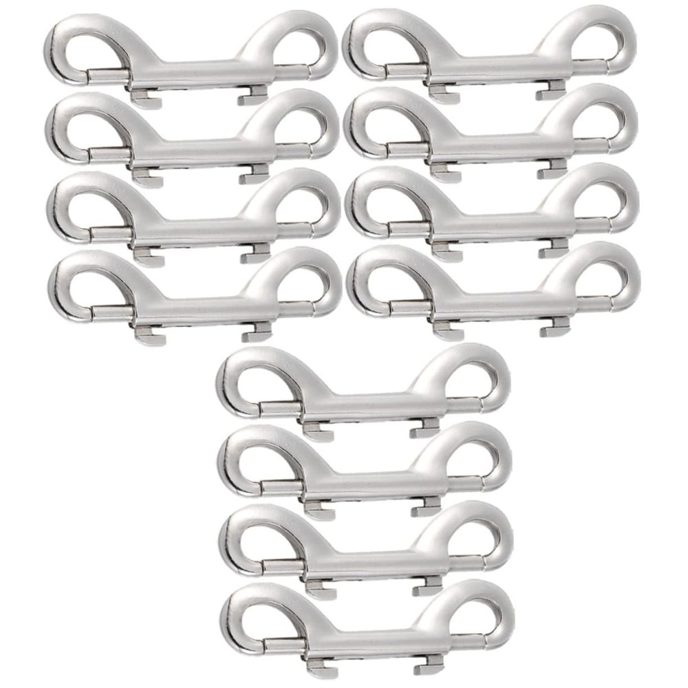 12 Zinc Alloy Carabiner Clips for Dog Leashes