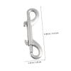 12 Zinc Alloy Carabiner Clips for Dog Leashes view 2