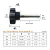 WILLWA M4 M5 M6 M8 M10 M12 304 Stainless Steel Hand Knob Bolts, Plastic Threaded Clamp Thumb Grip Machine Screws (Color: 8 mm, 5 pcs; Size: M6, Head: 25 mm) view 3