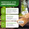 Gartenwelt Riegelsberger Natural Larch Decking Board 40 × 120 mm, 140 cm view 2