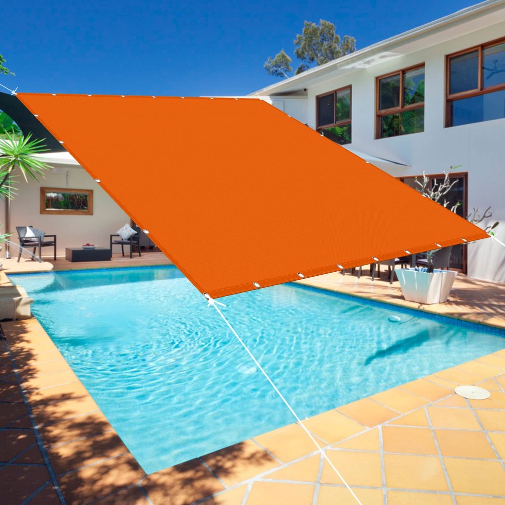 Shade Sail 1 x 5 m, Orange, 98% UV Protection