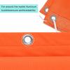 Shade Sail 1 x 5 m, Orange, 98% UV Protection view 4