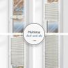 Zero Home Premium No-Drill Pleated Blind for Windows & Doors, Light Gray, Opaque & Light-Filtering, Made in EU, Clamp-Fix, 45 x 180 cm view 2