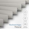 Zero Home Premium No-Drill Pleated Blind for Windows & Doors, Light Gray, Opaque & Light-Filtering, Made in EU, Clamp-Fix, 45 x 180 cm view 3
