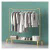 STARMS Rolling Garment Rack, Freestanding Durable Metal Clothes Rack, Gold, 150 cm view 1