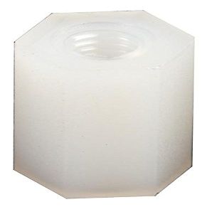 Hex Threaded Spacer, M3, Nylon 66, 10 mm, Spacer Studs and Fe, Fasteners and Hardware, 10 pcs | D01489