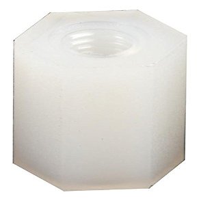 Hex Threaded Spacer, M3, Nylon 66, 10 mm, Spacer Studs and Fe, Fasteners and Hardware, 10 pcs | D01489