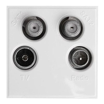 TV, Radio & Twin SAT Module, White, 1 pc | MW750