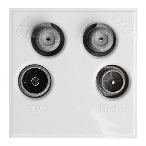 TV, Radio & Twin SAT Module, White, 1 pc | MW750
