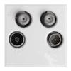 TV, Radio & Twin SAT Module, White, 1 pc | MW750 view 1