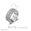 YAHOYA Fashion Jewelry Princess-Cut 4.7 CT White Zircon Silver-Color Engagement Ring view 2