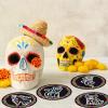 Demonwer Day of the Dead Animal Diamond-Painting Coasters, 8-Piece Set view 3