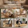 CLP Luna Dining Chair Set of 4, Upholstered, Black Velvet view 4