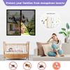 Magnetic Window Insect Screen 195 x 165 cm, Gray, No-Drill Adhesive Installation view 2