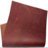 HAPPER STUDIO Cowhide Leather 1.6 mm, Pull-Up Crazy Horse Waxed Leather Sheet, Brown, A2 (420 x 594 mm) view 1